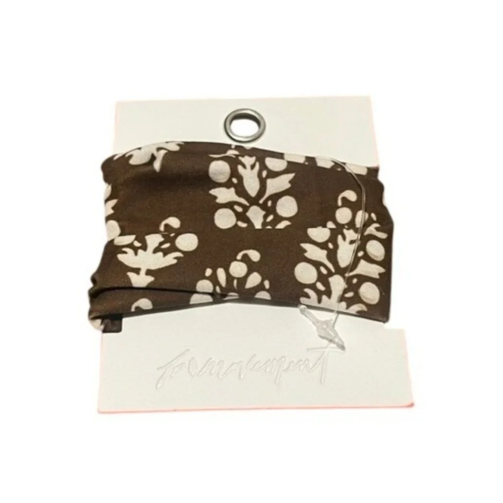 Free People Movement Rumble Printed Hair Scrunchie Buti Brown OS